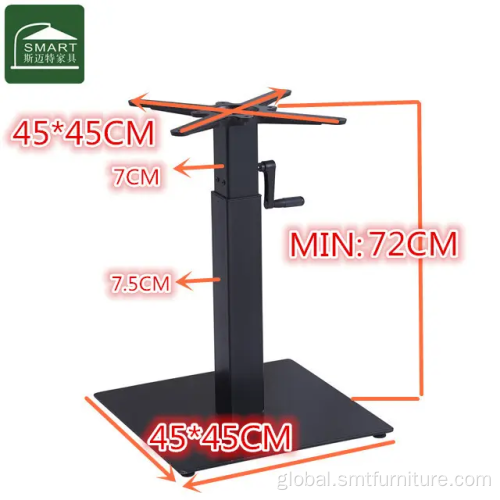 electric adjustable table one leg Hand-cranking Stell Metal Adjustable Furniture Legs Supplier